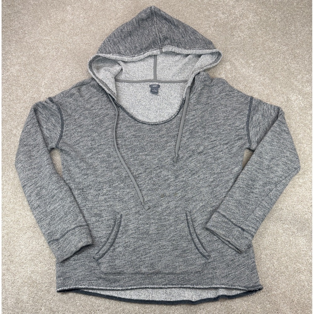 Aerie Pullover Hoodie Sweater Women's LARGE Gray Long Sleeve Drawstring